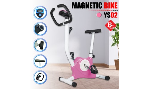 B&G Exercise Bike จักรยานออกกำลังกาย Magnetic Bike รุ่น YS02 (Pink)